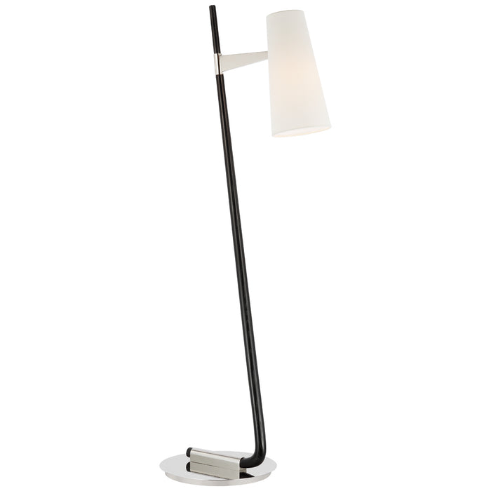 Visual Comfort Signature ARN 1060EB/PN-L LED Floor Lamp, Ebony and Polished Nickel