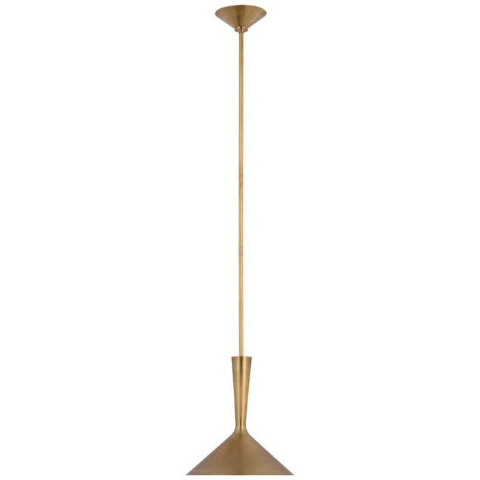 Visual Comfort Signature ARN 5540HAB LED Pendant, Hand-Rubbed Antique Brass