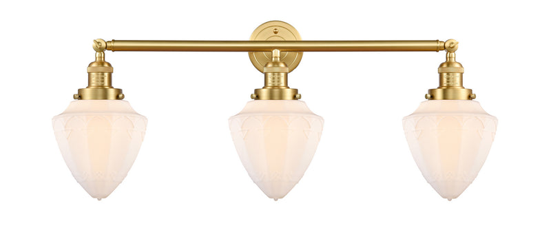 Innovations 205-SG-G661-7 Three Light Bath Vanity, Satin Gold