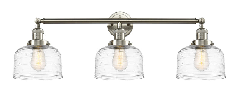 Innovations 205-SN-G713 Three Light Bath Vanity, Brushed Satin Nickel