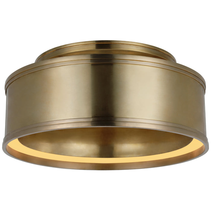 Visual Comfort Signature CHC 4611AB LED Flush Mount, Antique-Burnished Brass