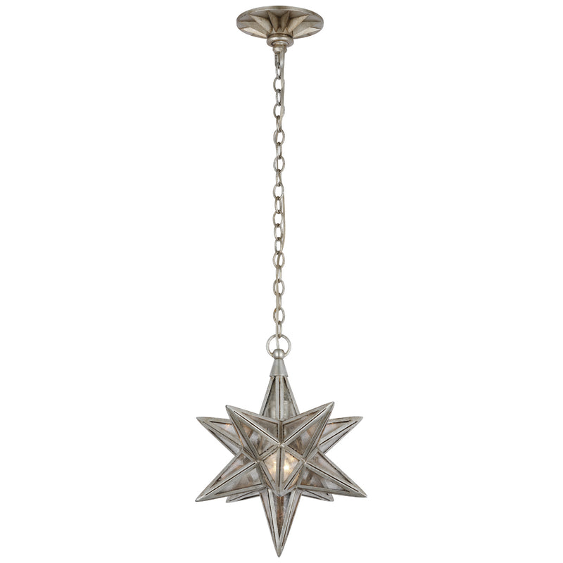 Visual Comfort Signature CHC 5210BSL-AM LED Lantern, Burnished Silver Leaf