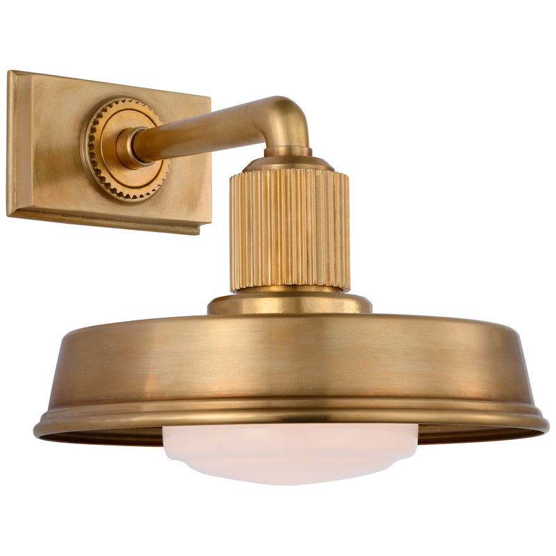 Visual Comfort Signature CHD 2298AB-WG LED Wall Sconce, Antique-Burnished Brass
