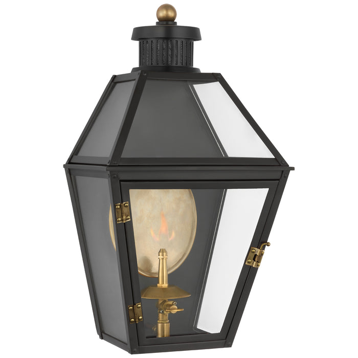 Visual Comfort Signature CHO 2450BLK-CG Gas Wall Lantern, Matte Black