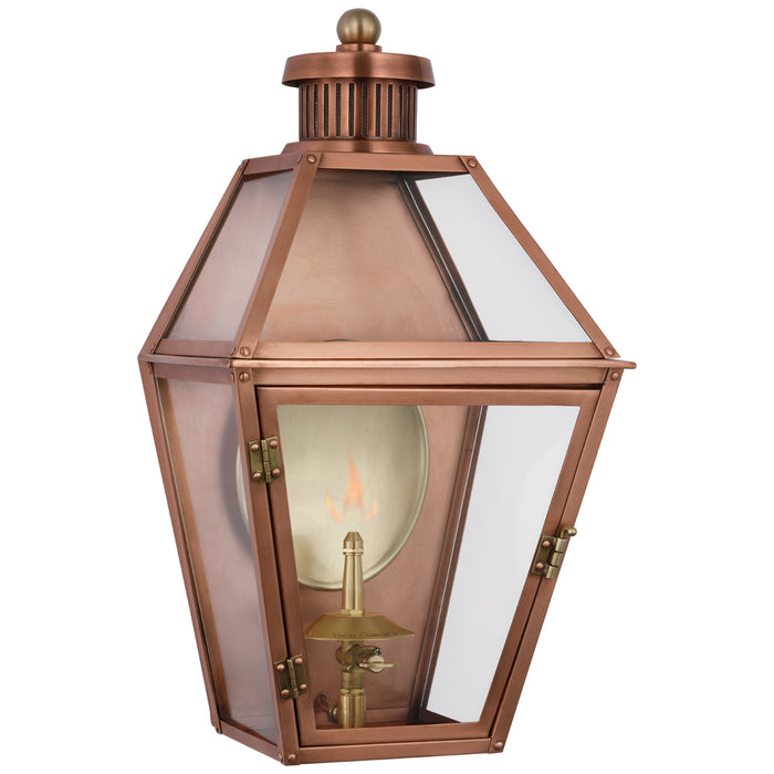 Visual Comfort Signature CHO 2450SC-CG Gas Wall Lantern, Soft Copper