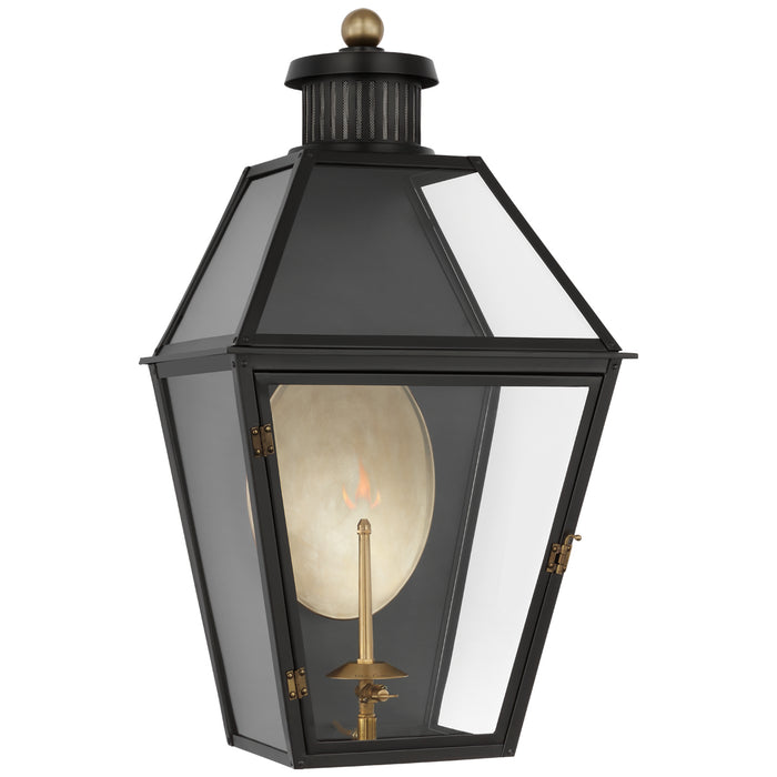 Visual Comfort Signature CHO 2451BLK-CG Gas Wall Lantern, Matte Black