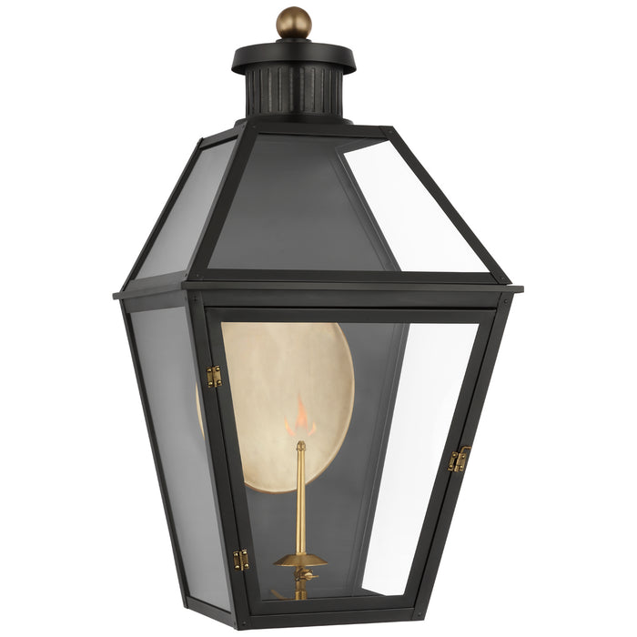 Visual Comfort Signature CHO 2452BLK-CG Gas Wall Lantern, Matte Black