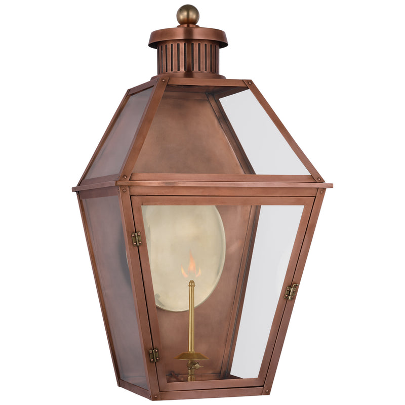 Visual Comfort Signature CHO 2452SC-CG Gas Wall Lantern, Soft Copper