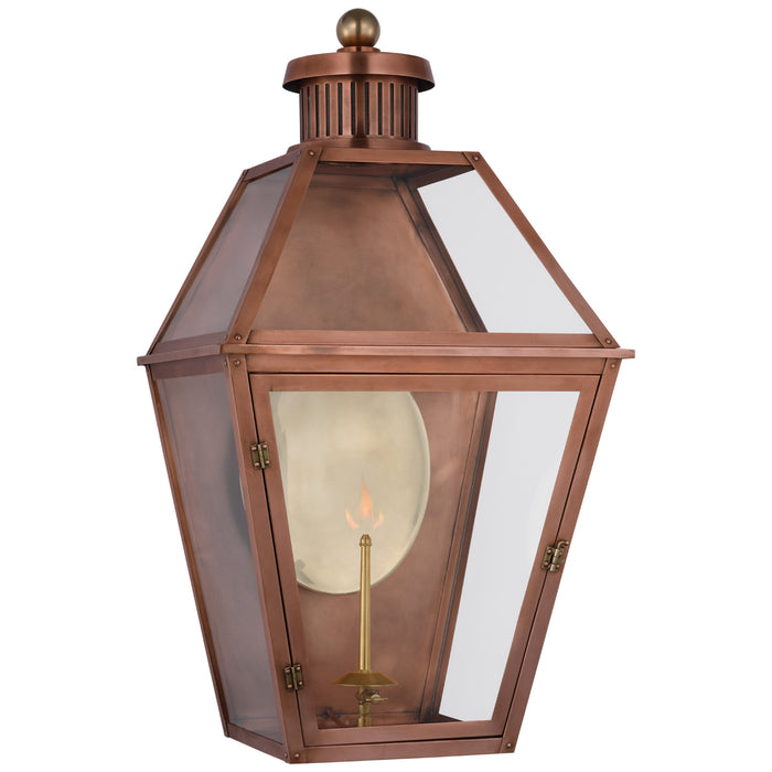 Visual Comfort Signature CHO 2452SC-CG Gas Wall Lantern, Soft Copper