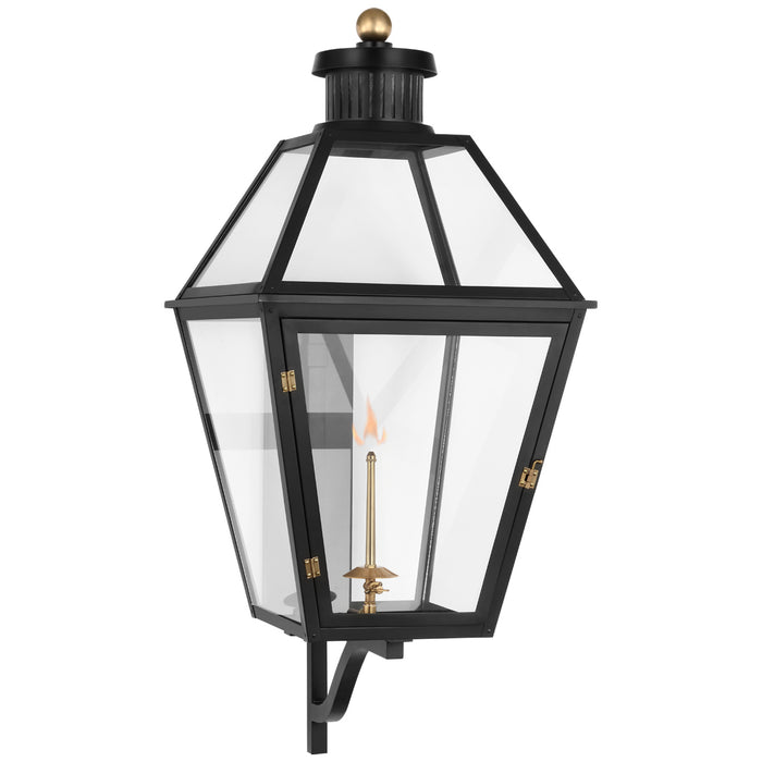 Visual Comfort Signature CHO 2457BLK-CG Gas Wall Lantern, Matte Black