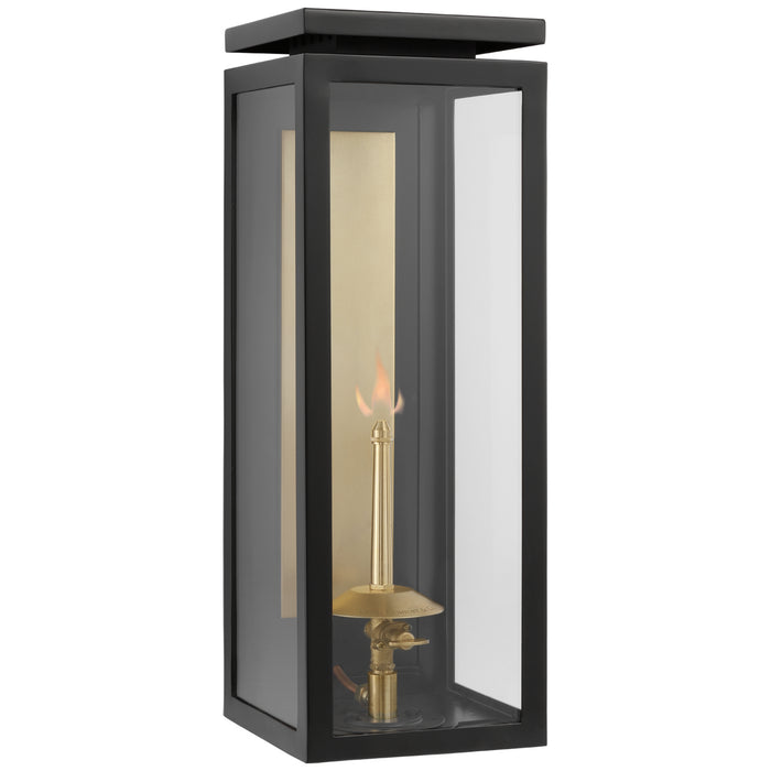 Visual Comfort Signature CHO 2550BLK-CG Gas Wall Lantern, Matte Black
