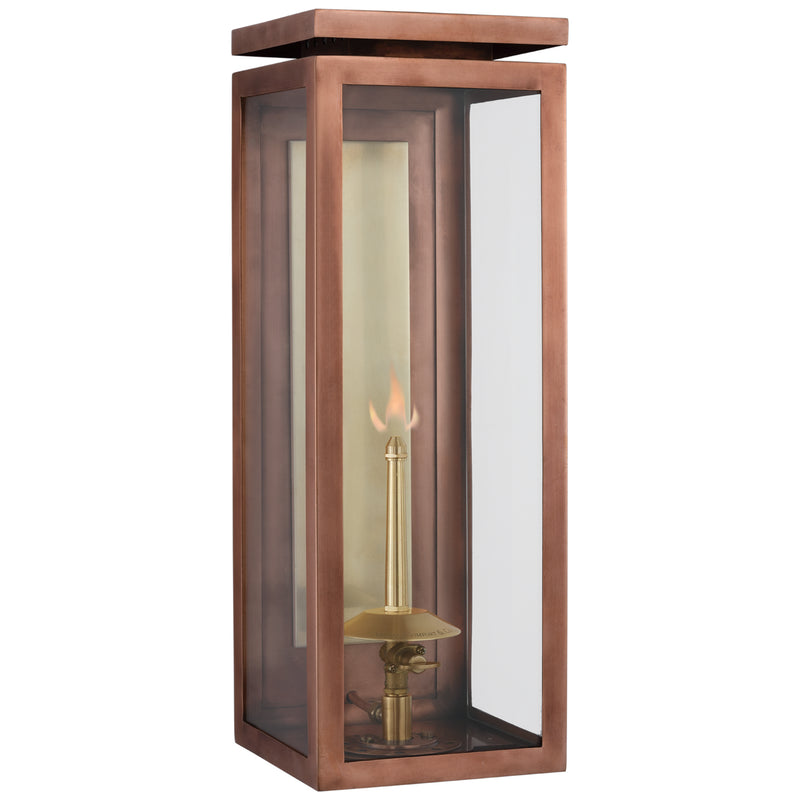 Visual Comfort Signature CHO 2550SC-CG Gas Wall Lantern, Soft Copper