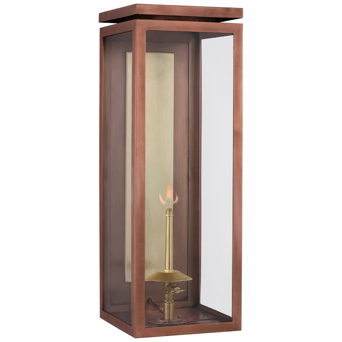 Visual Comfort Signature CHO 2551SC-CG Gas Wall Lantern, Soft Copper