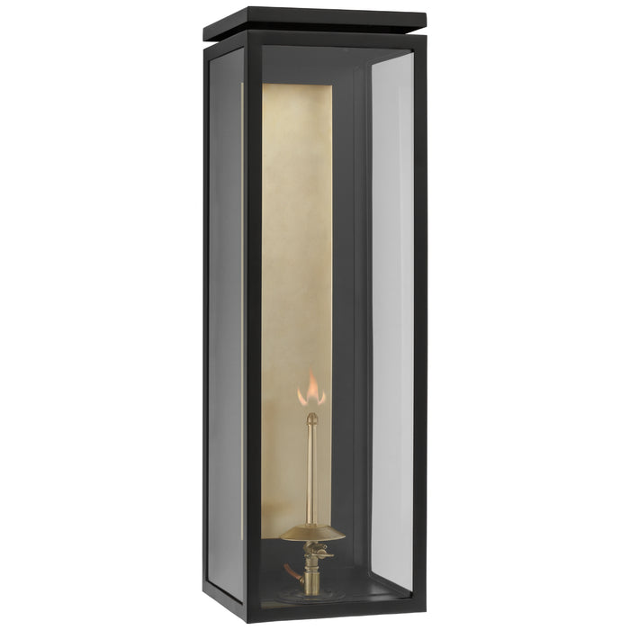 Visual Comfort Signature CHO 2552BLK-CG Gas Wall Lantern, Matte Black