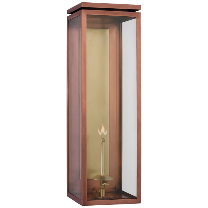 Visual Comfort Signature CHO 2552SC-CG Gas Wall Lantern, Soft Copper