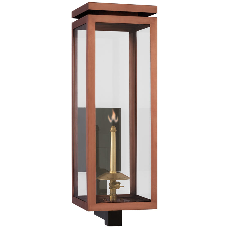 Visual Comfort Signature CHO 2560SC-CG Gas Wall Lantern, Soft Copper