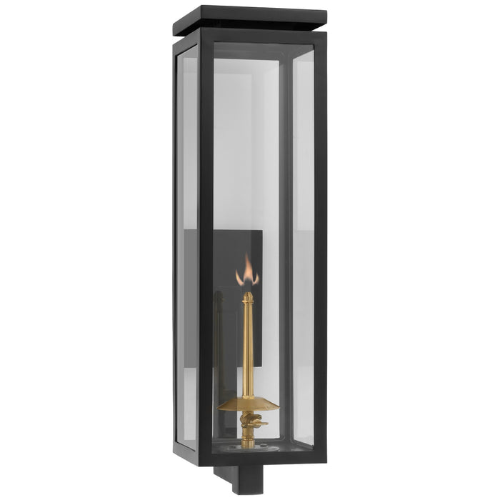 Visual Comfort Signature CHO 2561BLK-CG Gas Wall Lantern, Matte Black