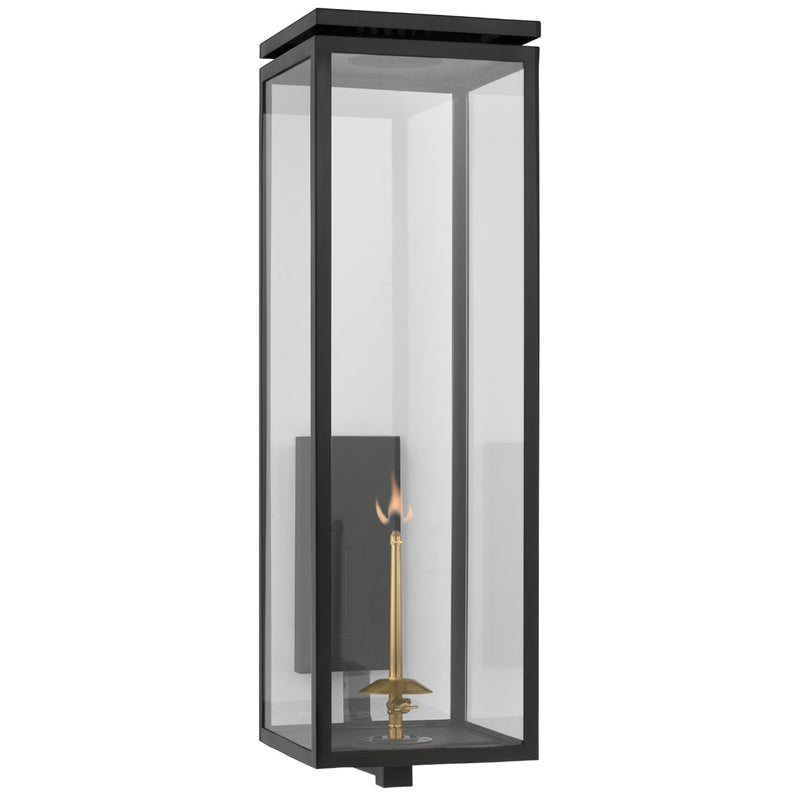 Visual Comfort Signature CHO 2562BLK-CG Gas Wall Lantern, Matte Black