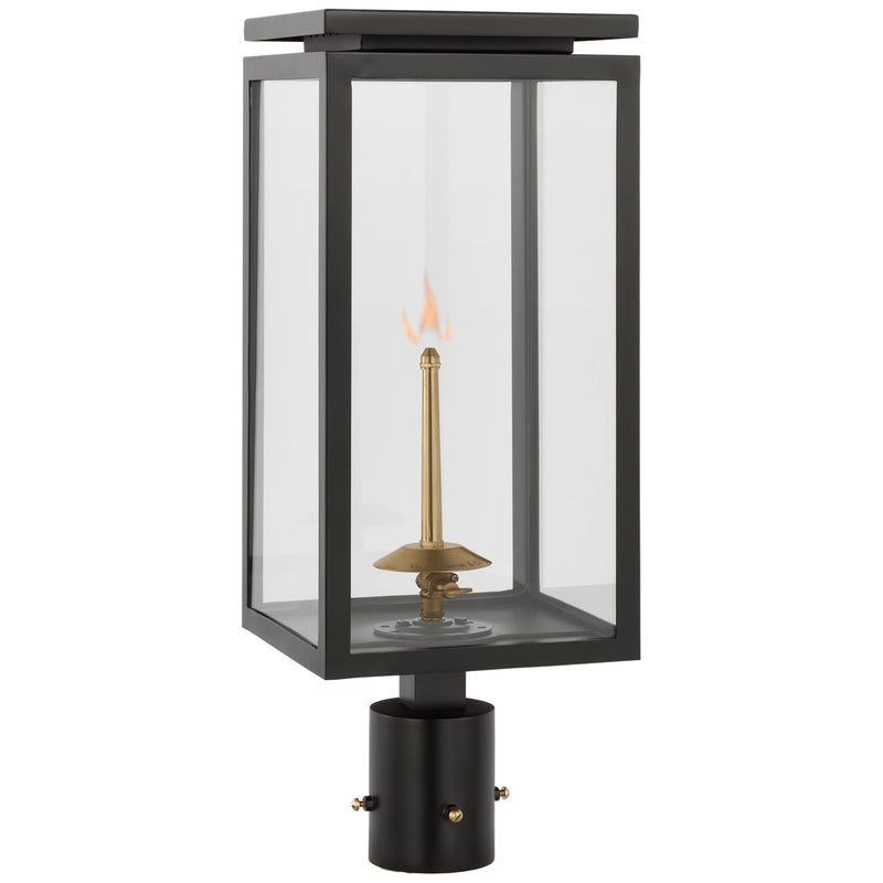 Visual Comfort Signature CHO 7550BLK-CG Gas Post Light, Matte Black