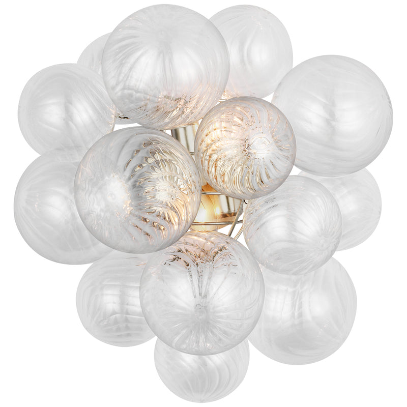 Visual Comfort Signature JN 2005BSL-CG LED Wall Sconce, Burnished Silver Leaf
