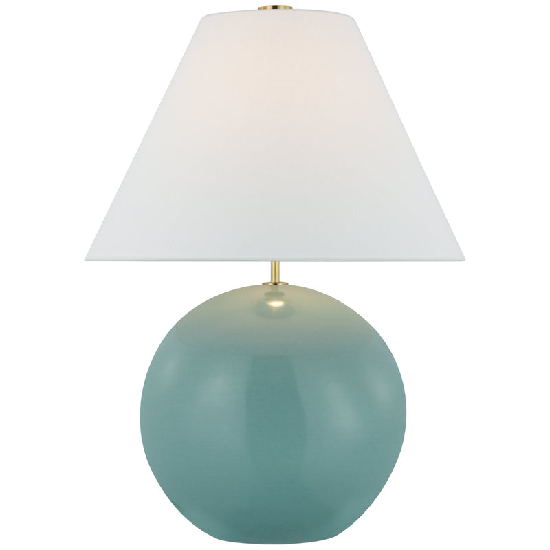 Visual Comfort Signature KS 3020SFB-L LED Table Lamp, Seafoam Blue