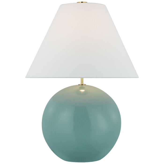 Visual Comfort Signature KS 3020SFB-L LED Table Lamp, Seafoam Blue