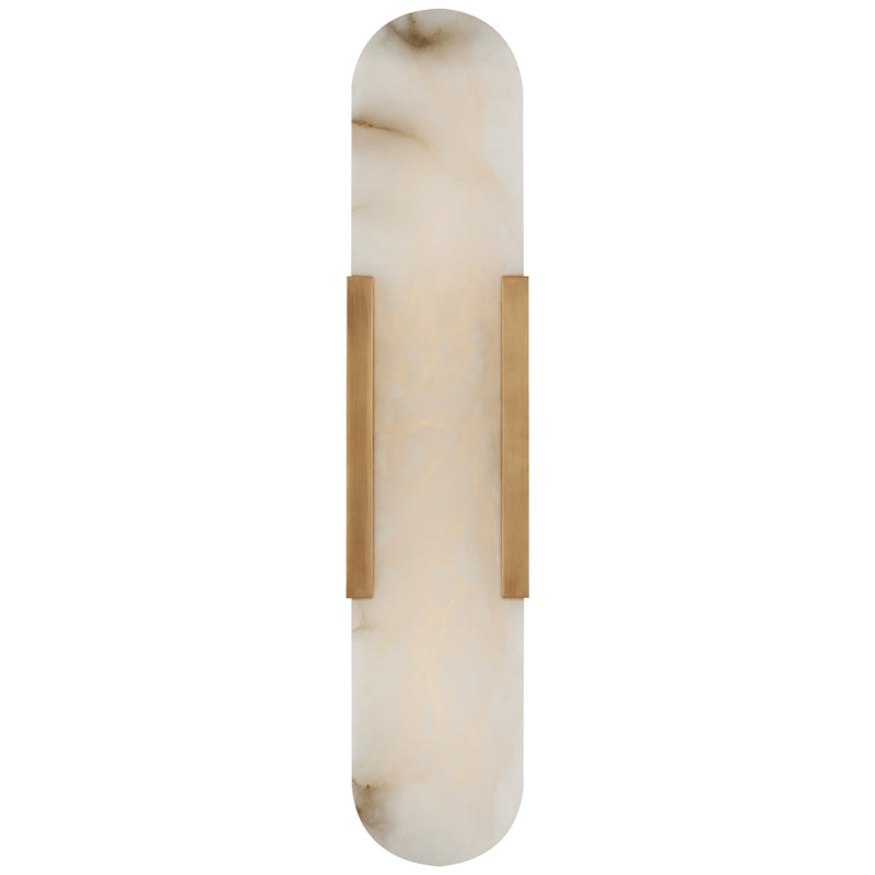 Visual Comfort Signature KW 2018AB-ALB LED Wall Sconce, Antique-Burnished Brass