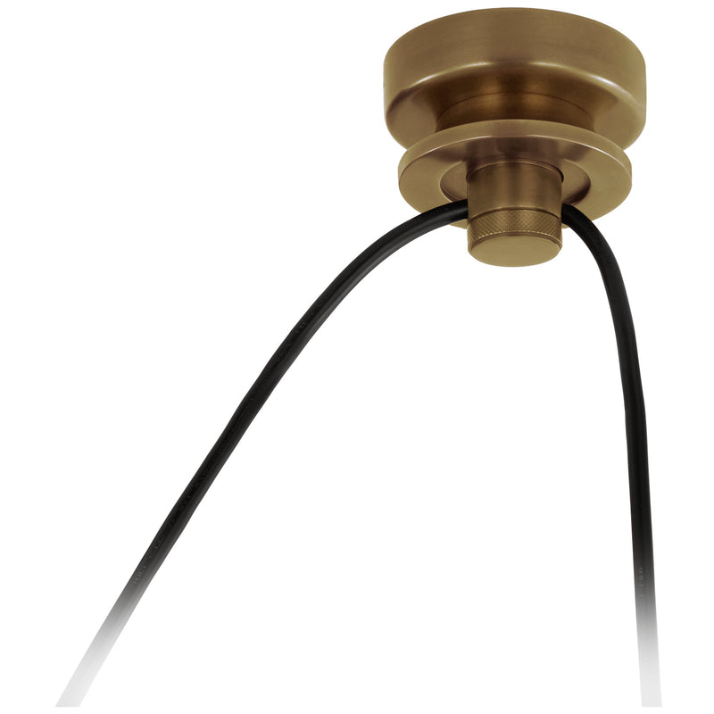 Visual Comfort Signature P-TOB5645HAB Cord Mount, Hand-Rubbed Antique Brass