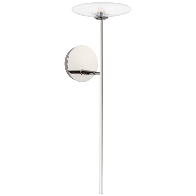 Visual Comfort Signature S 2690PN-CG LED Wall Sconce, Polished Nickel