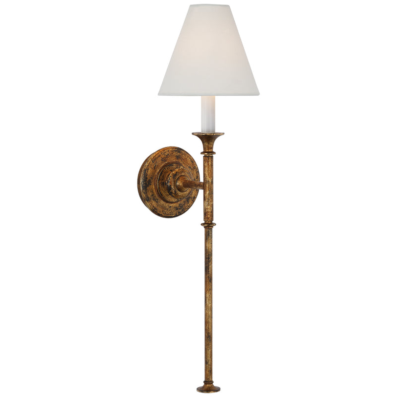 Visual Comfort Signature TOB 2453AG-L LED Wall Sconce, Antique Gild