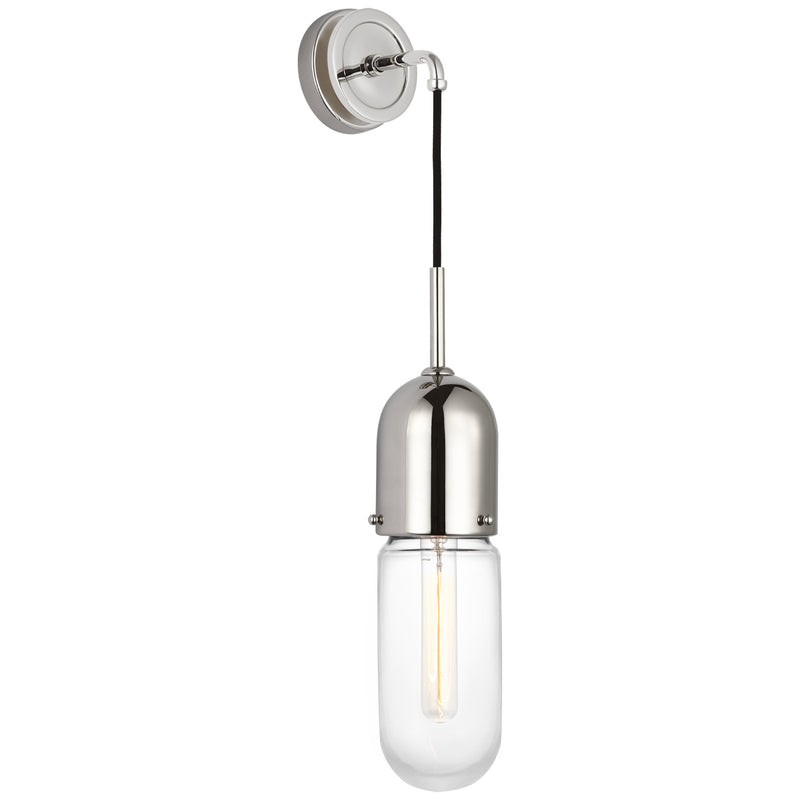 Visual Comfort Signature TOB 2645PN-CG LED Wall Sconce, Polished Nickel