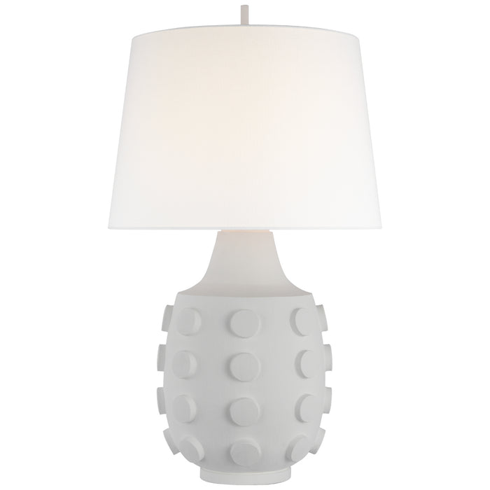 Visual Comfort Signature TOB 3415PW-L LED Table Lamp, Plaster White