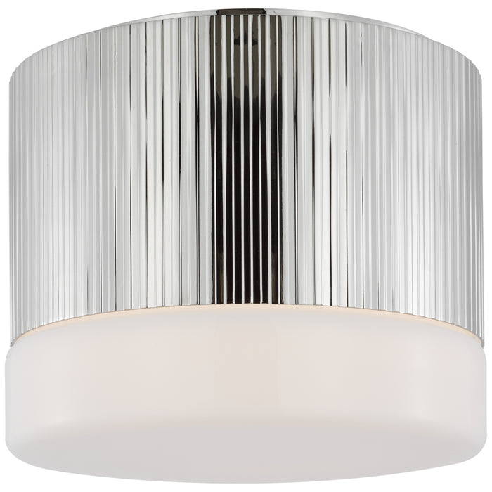 Visual Comfort Signature TOB 4355PN-WG LED Flush Mount, Polished Nickel