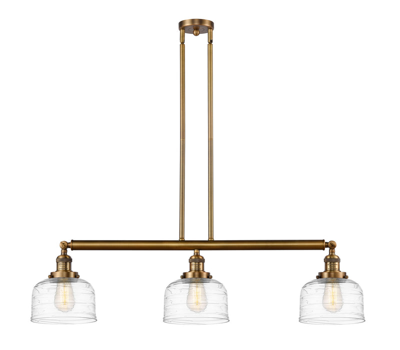 Innovations 213-BB-G713-LED LED Island Pendant, Brushed Brass
