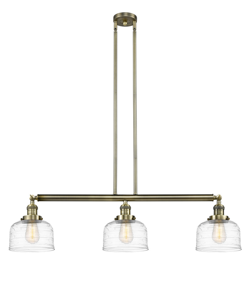 Innovations 213-AB-G713-LED LED Island Pendant, Antique Brass