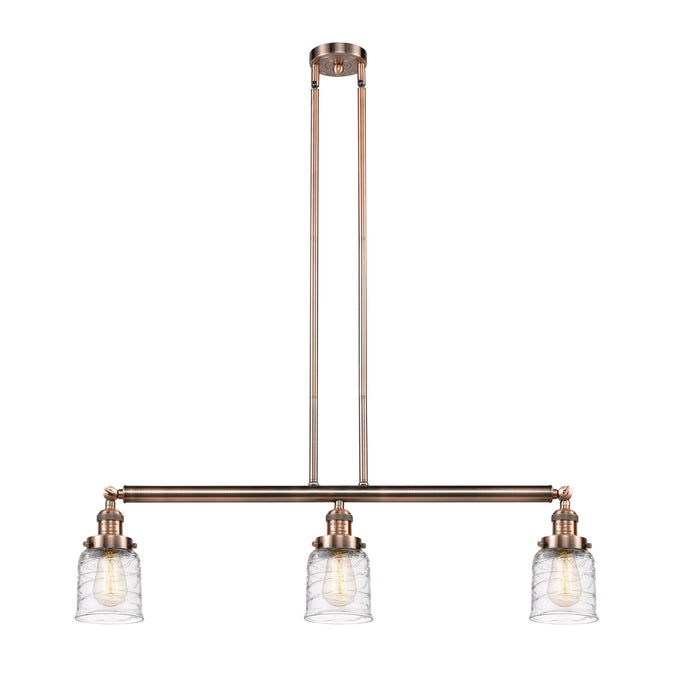 Innovations 213-AC-G513-LED LED Island Pendant, Antique Copper