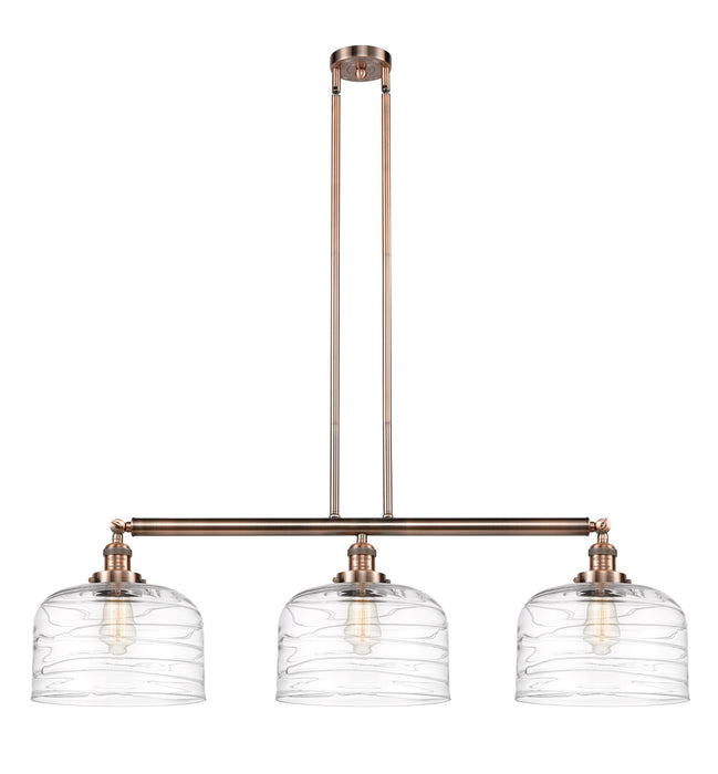 Innovations 213-AC-G713-L-LED LED Island Pendant, Antique Copper
