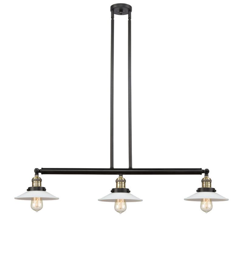 Innovations 213-BAB-G1-LED LED Island Pendant, Black Antique Brass