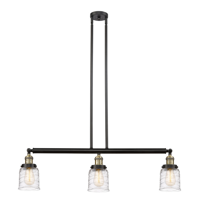 Innovations 213-BAB-G513 Three Light Island Pendant, Black Antique Brass