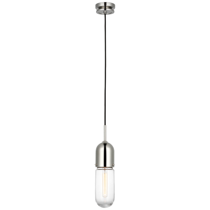 Visual Comfort Signature TOB 5645PN-CG-1 LED Pendant, Polished Nickel