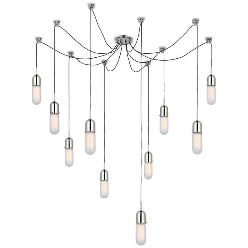 Visual Comfort Signature TOB 5645PN-FG-10 LED Pendant, Polished Nickel