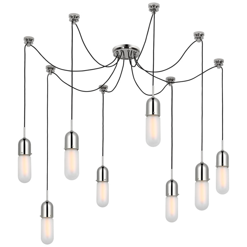 Visual Comfort Signature TOB 5645PN-FG-8 LED Pendant, Polished Nickel