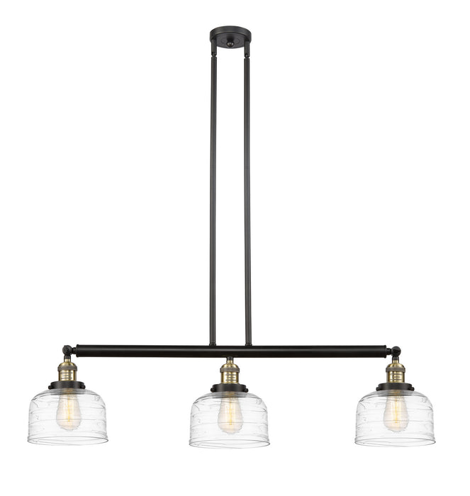 Innovations 213-BAB-G713 Three Light Island Pendant, Black Antique Brass