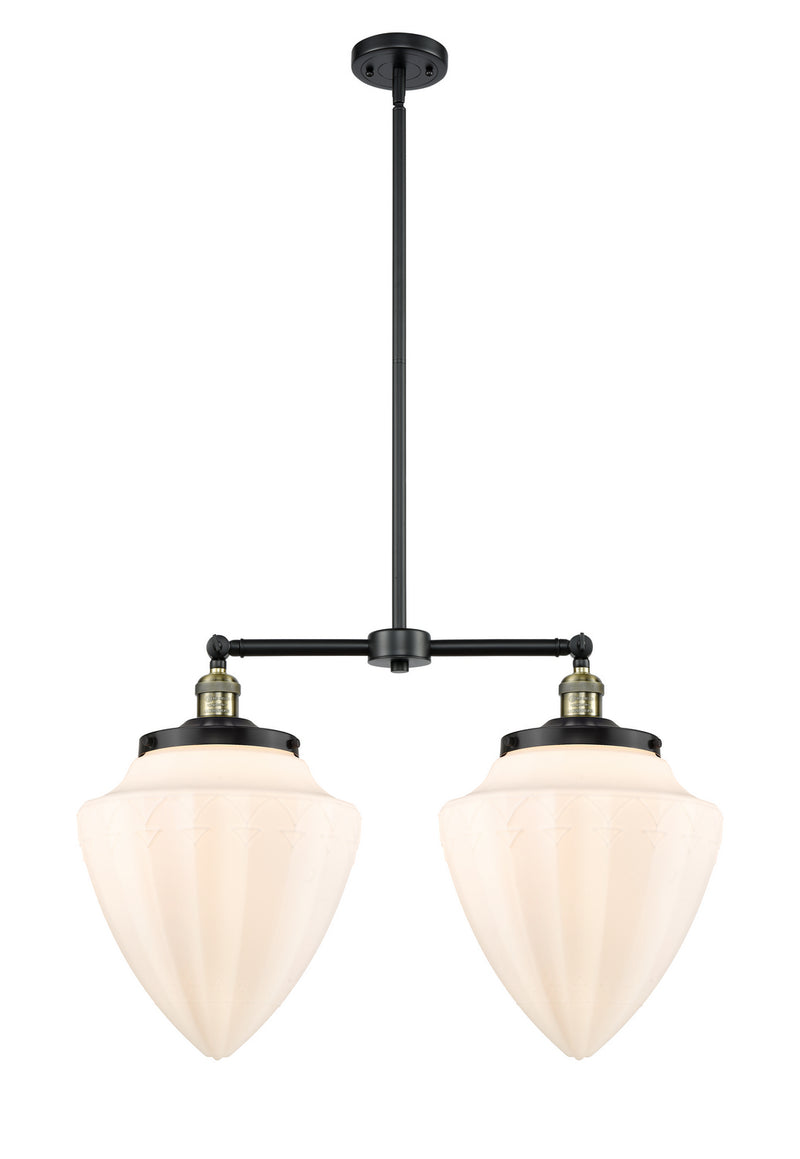 Innovations 209-BAB-G661-12-LED LED Island Pendant, Black Antique Brass