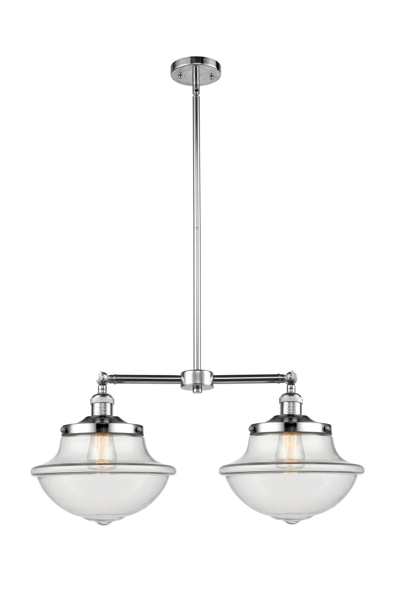 Innovations 209-PC-G542 Two Light Island Pendant, Polished Chrome