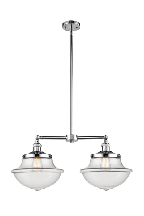 Innovations 209-PC-G542 Two Light Island Pendant, Polished Chrome