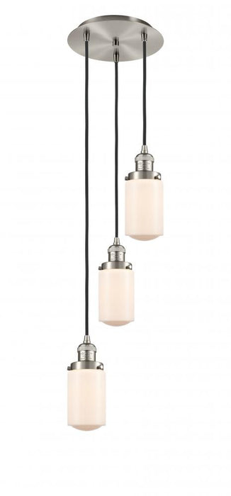 Innovations 113F-3P-SN-G311 Three Light Pendant, Brushed Satin Nickel