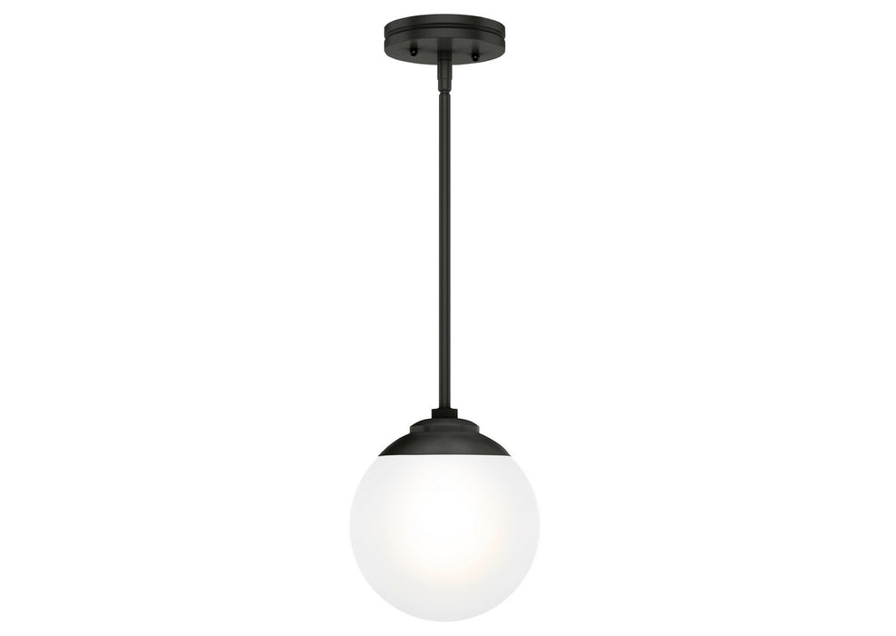Hunter 19871 One Light Pendant, Matte Black