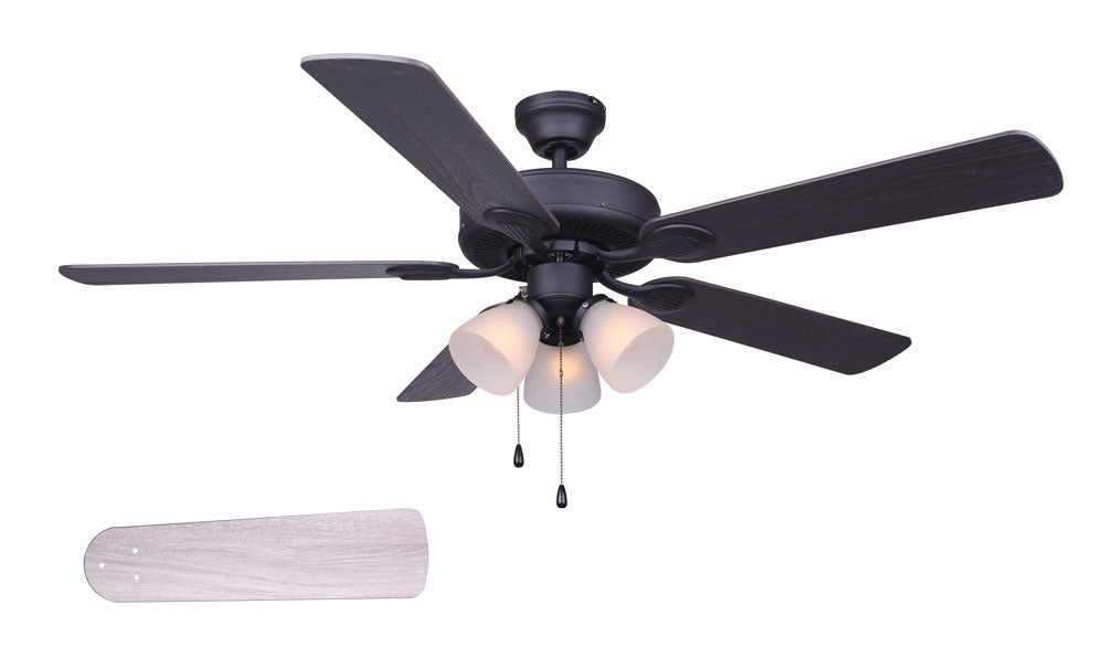 Canarm CF52VIL5BK 52"Ceiling Fan, Matte Black