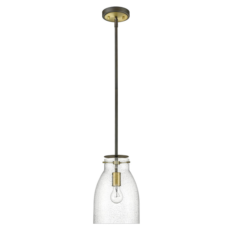 Acclaim Lighting IN20000ORB One Light Pendant, Oil Rubbed Bronze and Antique Brass